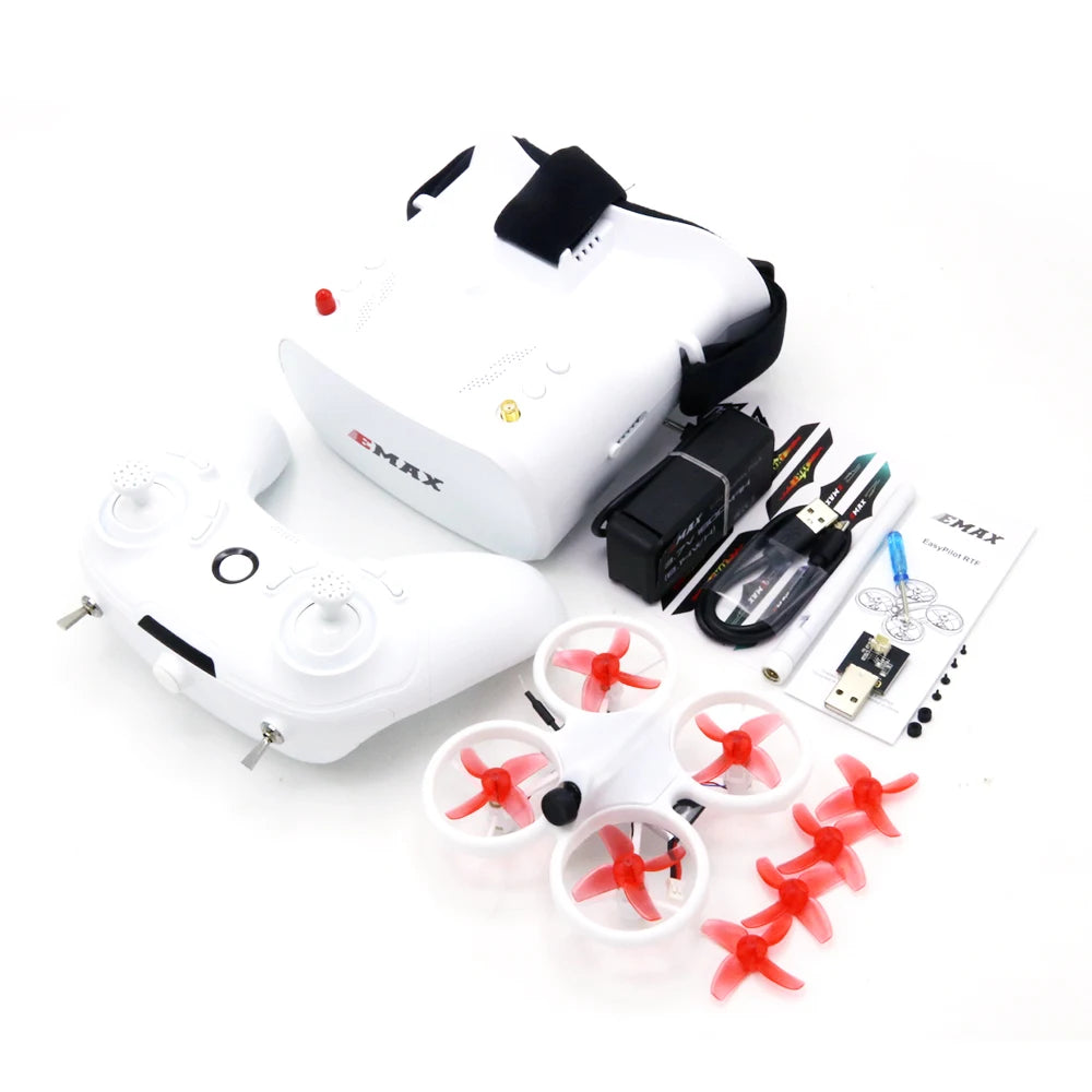 EMAX EZ Pilot 82MM Mini 5.8G Indoor FPV Racing Drone With Camera Goggle Glasses RC Drone 2~3S RTF Version for Beginner