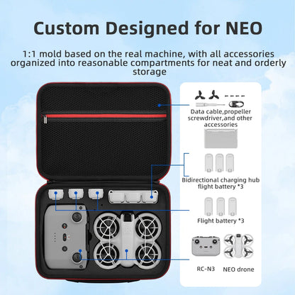 Carrying Case Protective Travel Shoulder Bag Storage Bag Portable Handbag for DJI Neo Fly More Combo Accessories