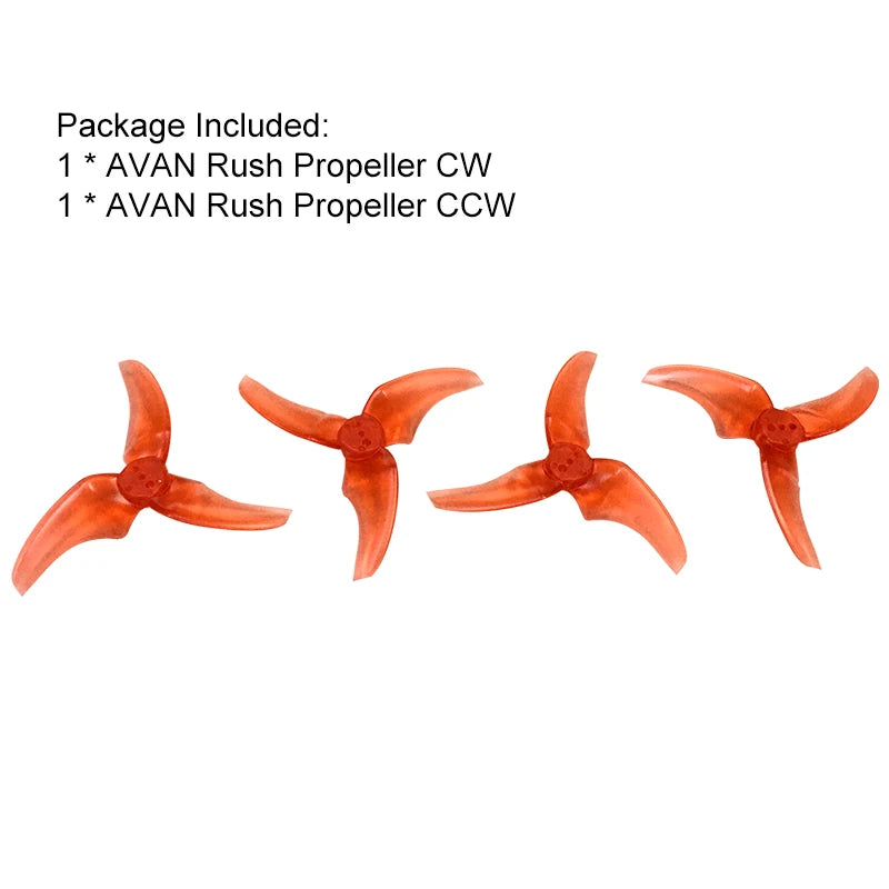 EMAX Avan Rush 2.5 Inch Props 3 Blades Propellers CW CCW for Emax 1106 Motor Lipo 3S to 4S Emax Tinyhawk II Freestyle