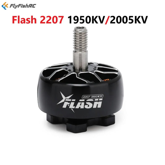 FlyFishRC Flash Motor 2207 1950KV 2005KV Black Compatible 5inch Propeller For RC FPV Racing Drone Parts